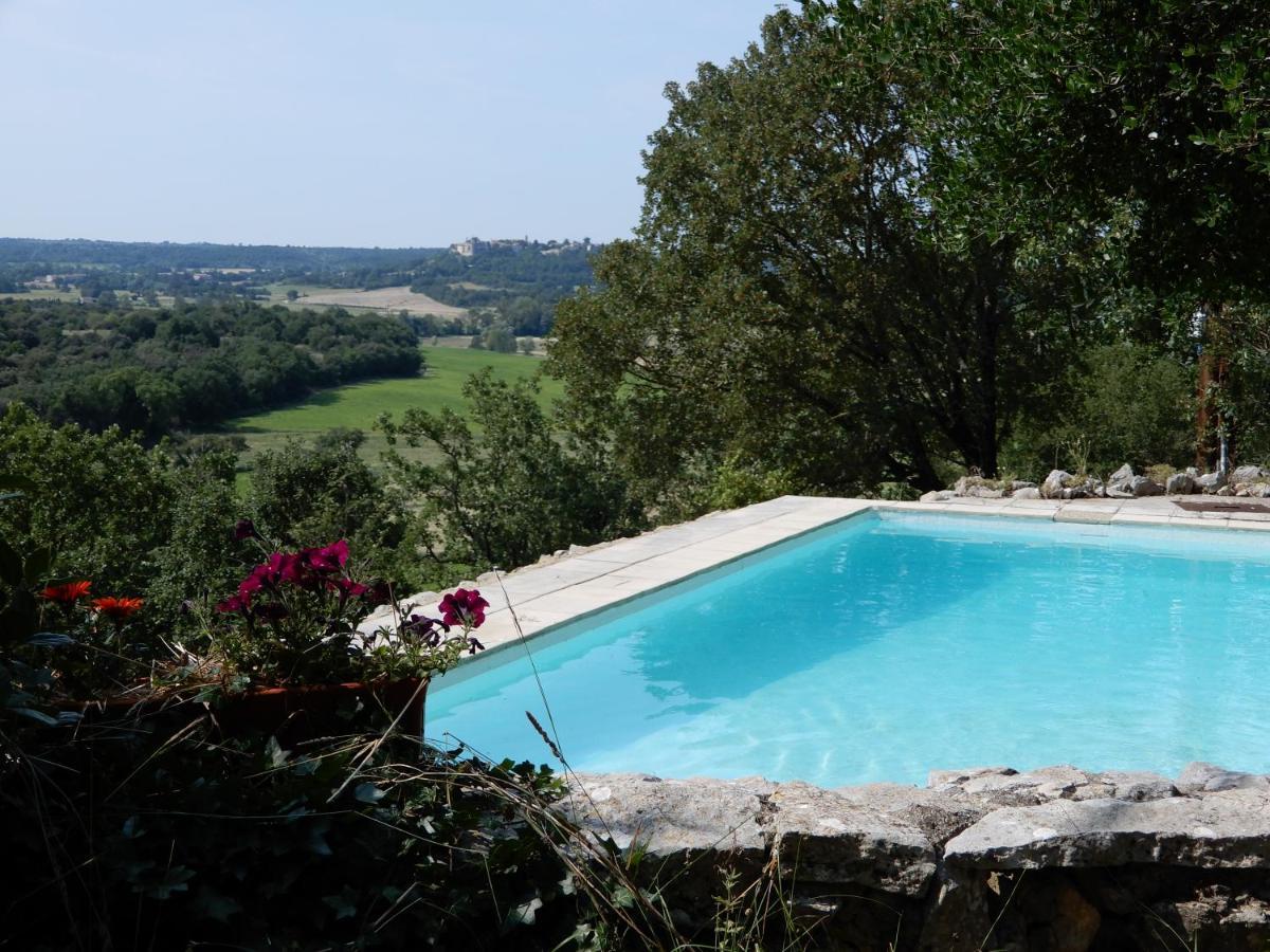 Vila Mas En Pierres Seches Avec Piscine Lussan  Exteriér fotografie