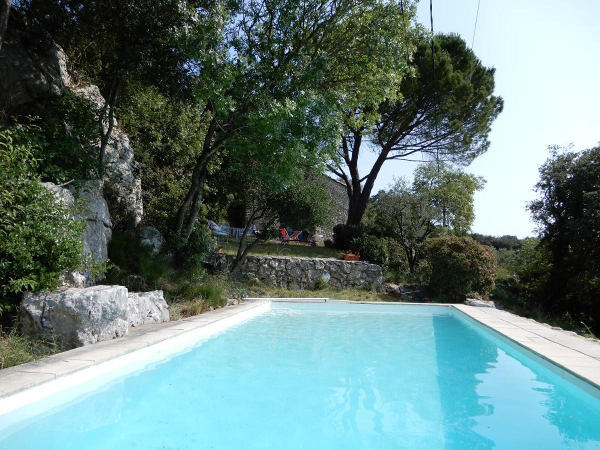 Vila Mas En Pierres Seches Avec Piscine Lussan  Exteriér fotografie